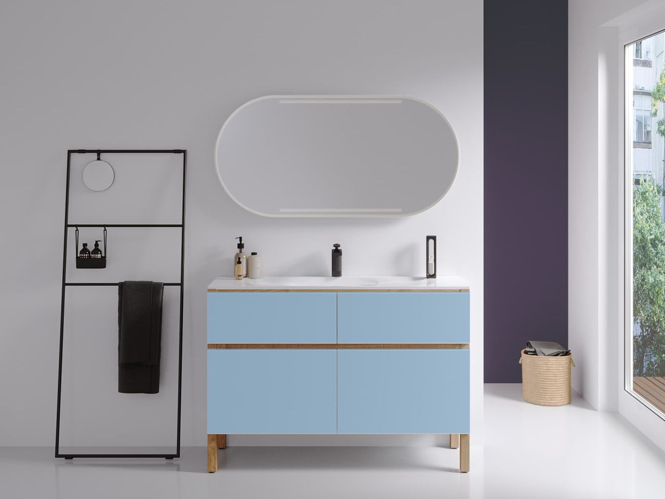 Ovaler - Kristallspiegel AMAZONAS nach maß kaufen